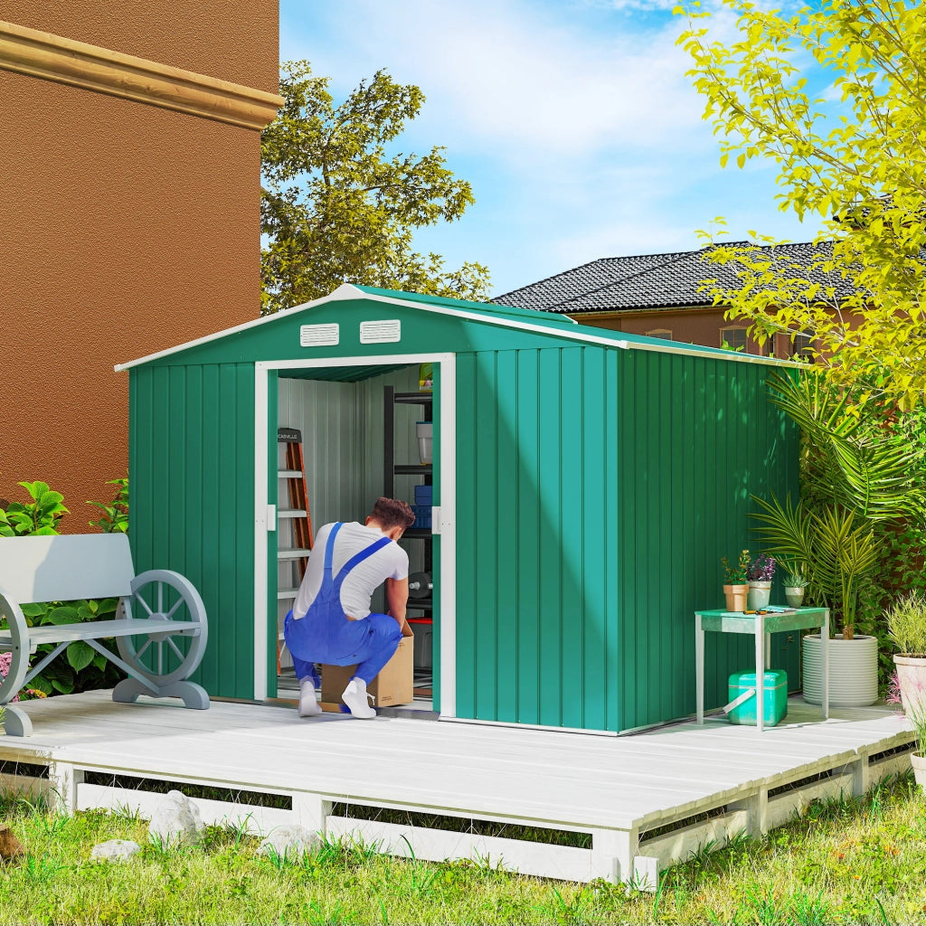 Casetta da Giardino ¨C Zephmum ¨C Verde Scuro 277x195x192 cm