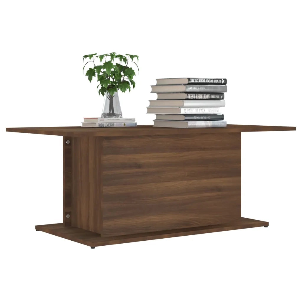 Tavolino da salotto | Tavolino da caff¨¨ | Tavolino da Soggiorno Rovere Marrone 102x55,5x40 cm in Truciolato