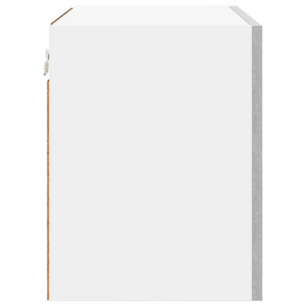 Armadio pensile Grigio Cemento e Bianco 50 x 31 x 40 cm 884152