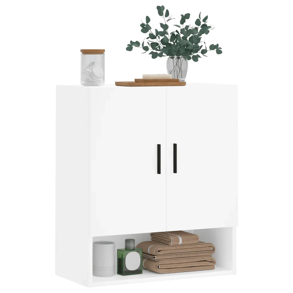 Armadietto a Muro | Mobile a Parete Bianco 60x31x70 cm in Legno Multistrato