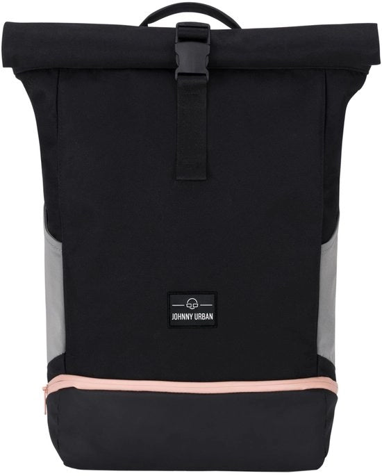 Zaino per Bici e Università - Grande Zaino Rolltop per Uomo e Donna - Zaino per Laptop con Tasca per Scarpe - Impermeabile