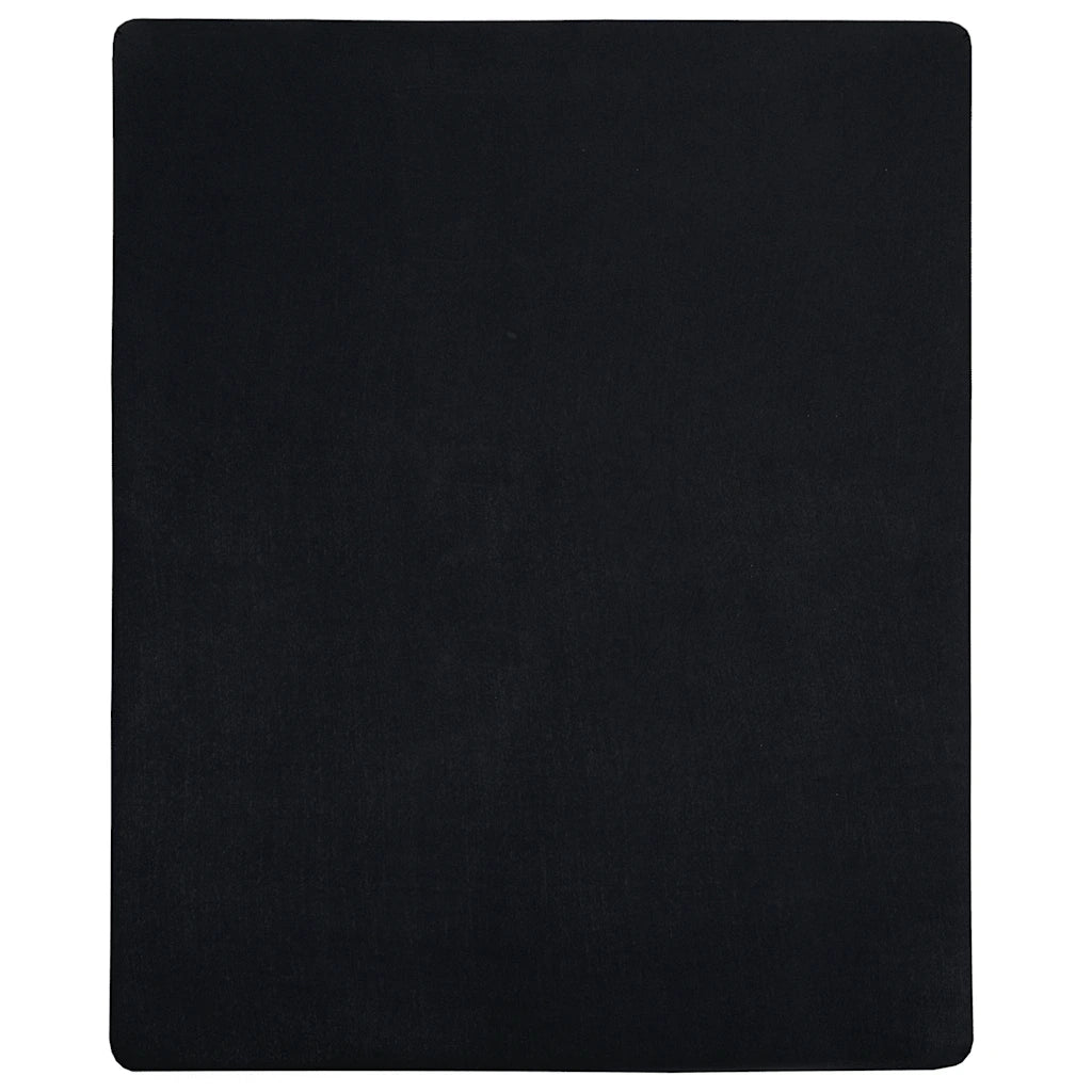 Lenzuola con Angoli Jersey 2pz Nero 180x200 cm Cotone 136219