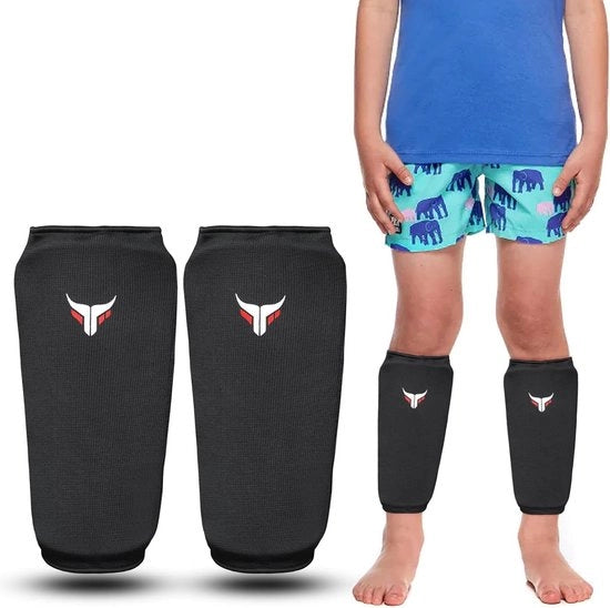 Protezioni ginocchia elastiche per bambini - Protezioni ginocchia per allenamento Kick Boxing Muay Thai junior