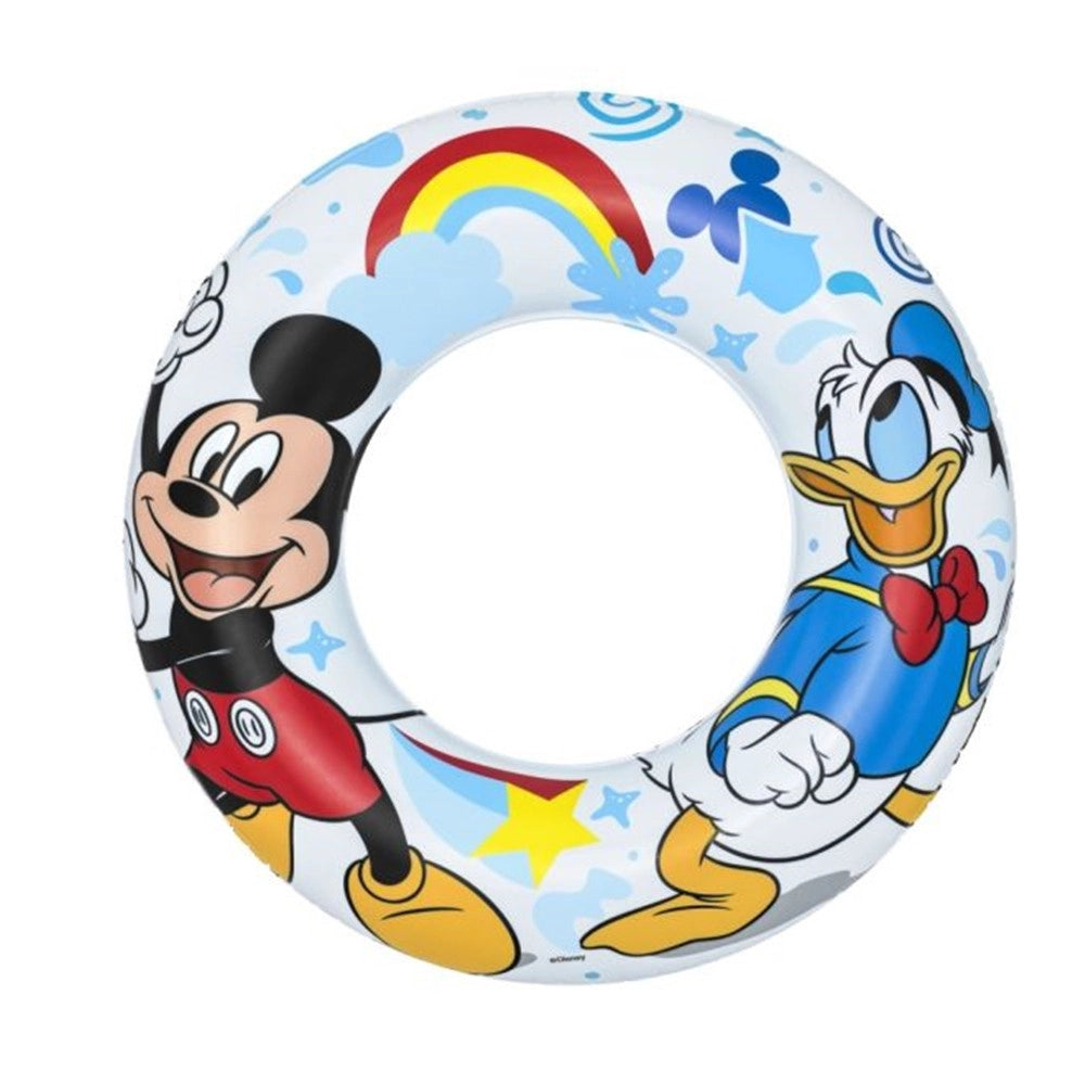 Trade Shop - Salvagente Topolino Mickey Mouse Paperino 56 Cm Per Mare Piscina Bambini 91004 -
