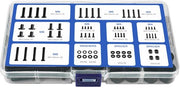 Set di viti VESA universali per TV, M4, M5, M6, M8 viti per TV e supporti, adatti per TV da parete, TV standard e monitor standard, schermi fino a 80 pollici, nero