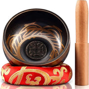 Tavolo da meditazione da 95 cm con cucchiaio e cuscino per riduzione dello stress e dell'ansia - gong zonante per festività tibetane - regalo festivo [2022]