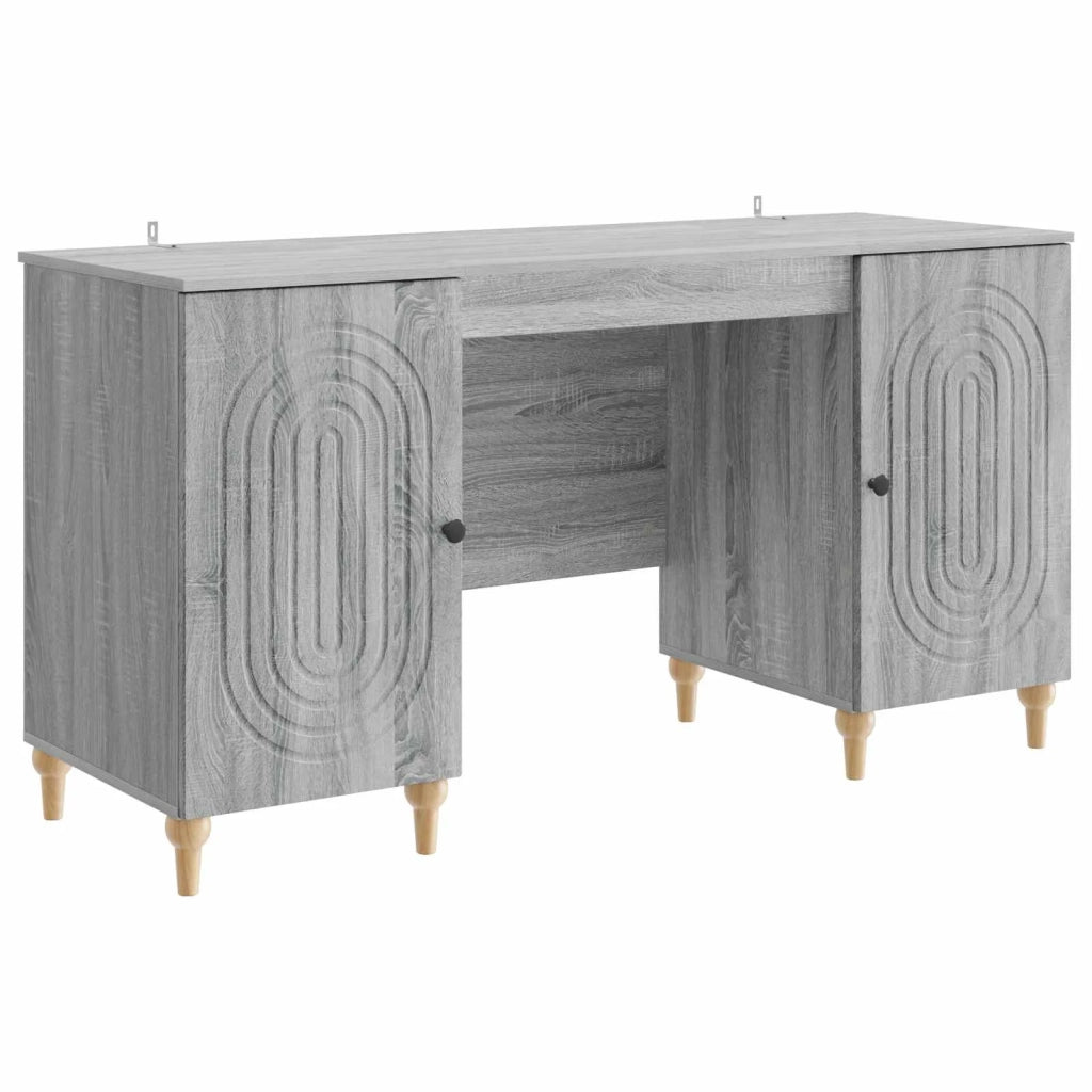 Scrivania Grigio Sonoma 142,5 x 50 x 75 cm Legno ingegnerizzato 3414582