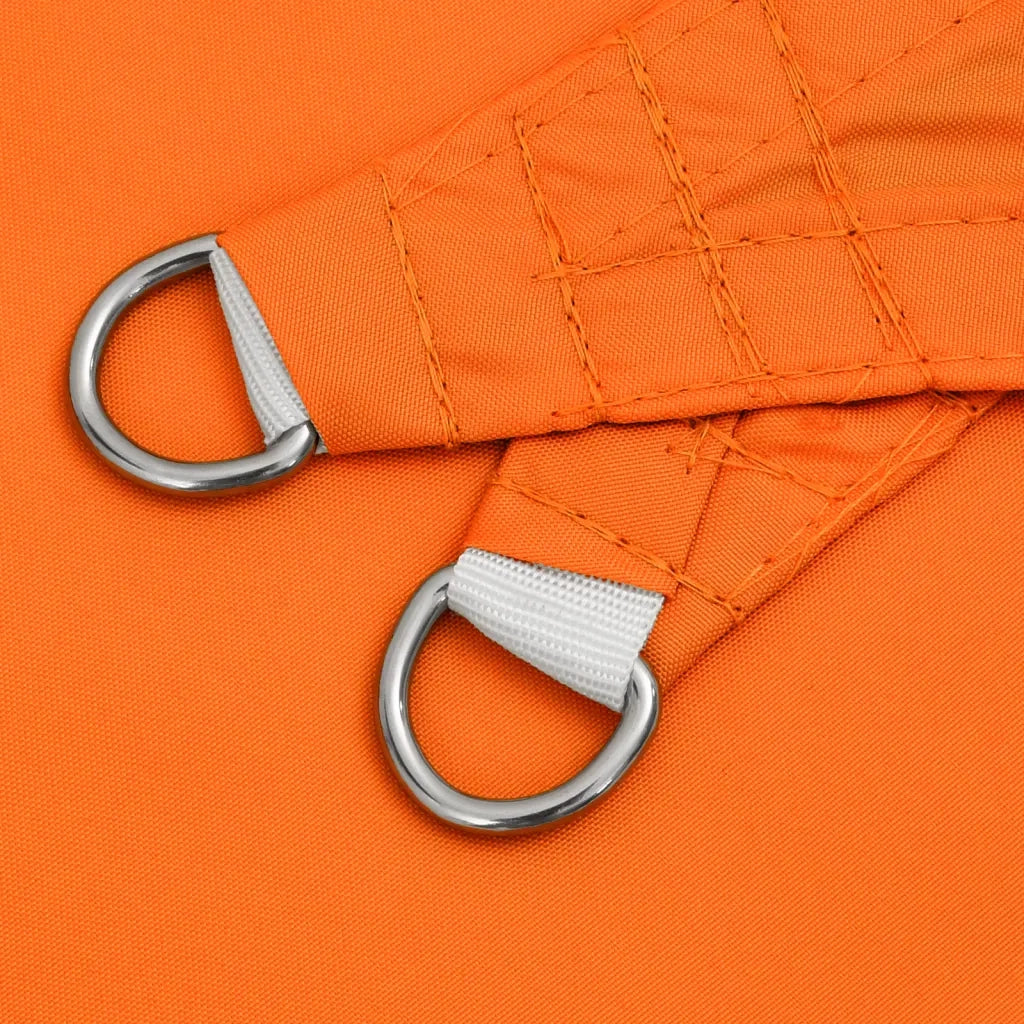 Parasole a Vela in Tela Oxford Quadrata 3x3 m Arancione 135687