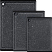 Set di taglieri in plastica per la cucina, 3 pezzi grande set di taglieri, resistente al lavastoviglie con piedini antiscivolo e ciotola per succhi