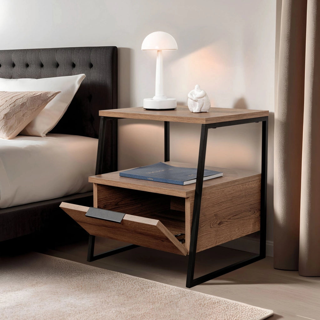 Comodino in legno "Pal" 45 x 40 x 50 cm - Hitit