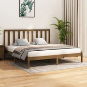 Giroletto senza Materasso-Struttura Letto Ambra in Legno di Pino 200x200 cm 379619