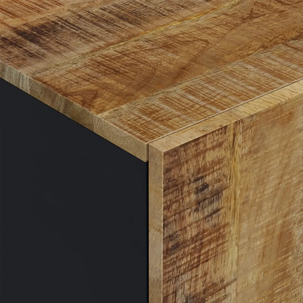 Mobile TV 80x33x46cm Legno Massello Mango e Legno Multistrato 351962