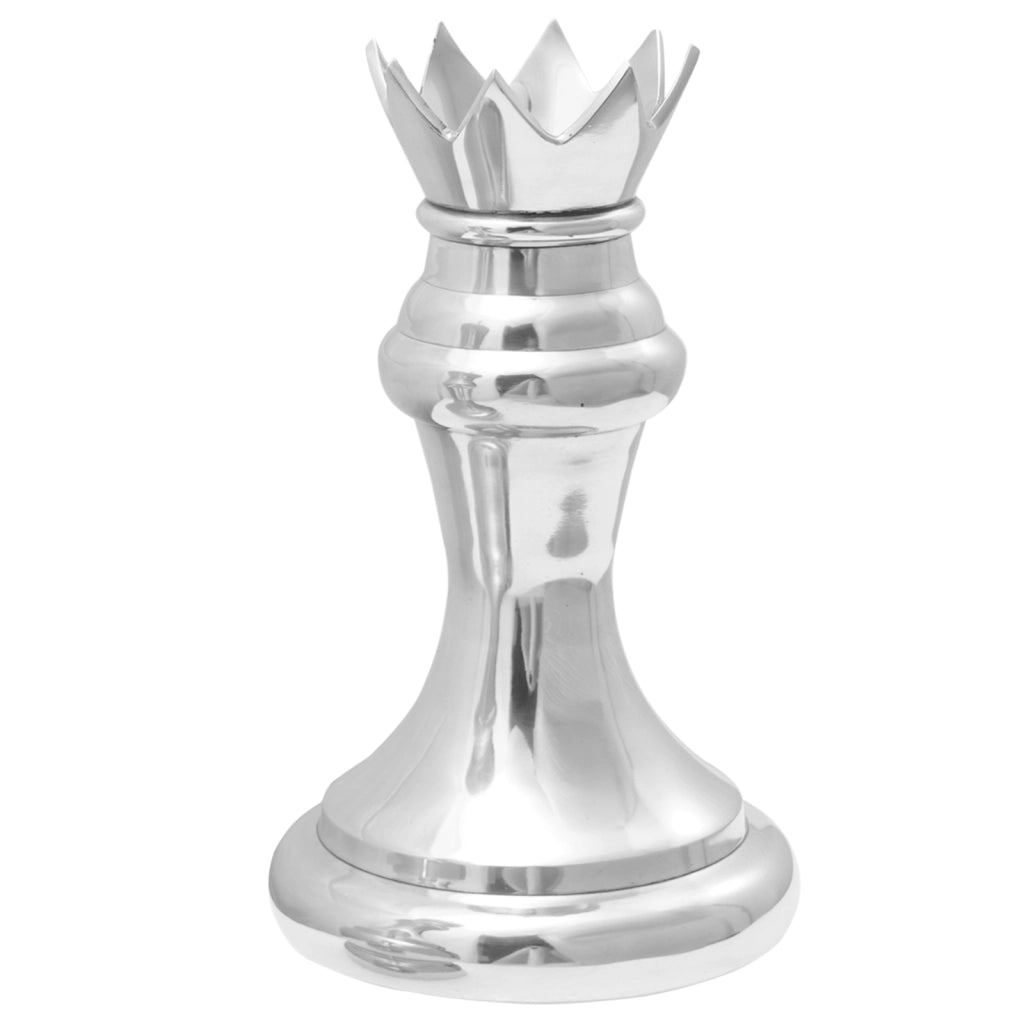 Sculture da Scacchi 2 pcs Argento Alluminio