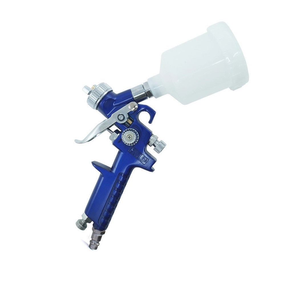 Trade Shop - Pistola Aerografo Spray Gun Serbatorio Verniciatura Innesto Rapido 125 Ml H2000p -