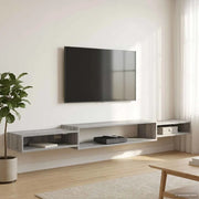 Mobile TV da Parete A parete Sonoma grigio 220 x 28 x 21 cm