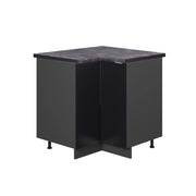 Mobile ad angolo cucina Fame-Line Nero rigato/Antracite 80.5 cm, PL Antracite Vicco