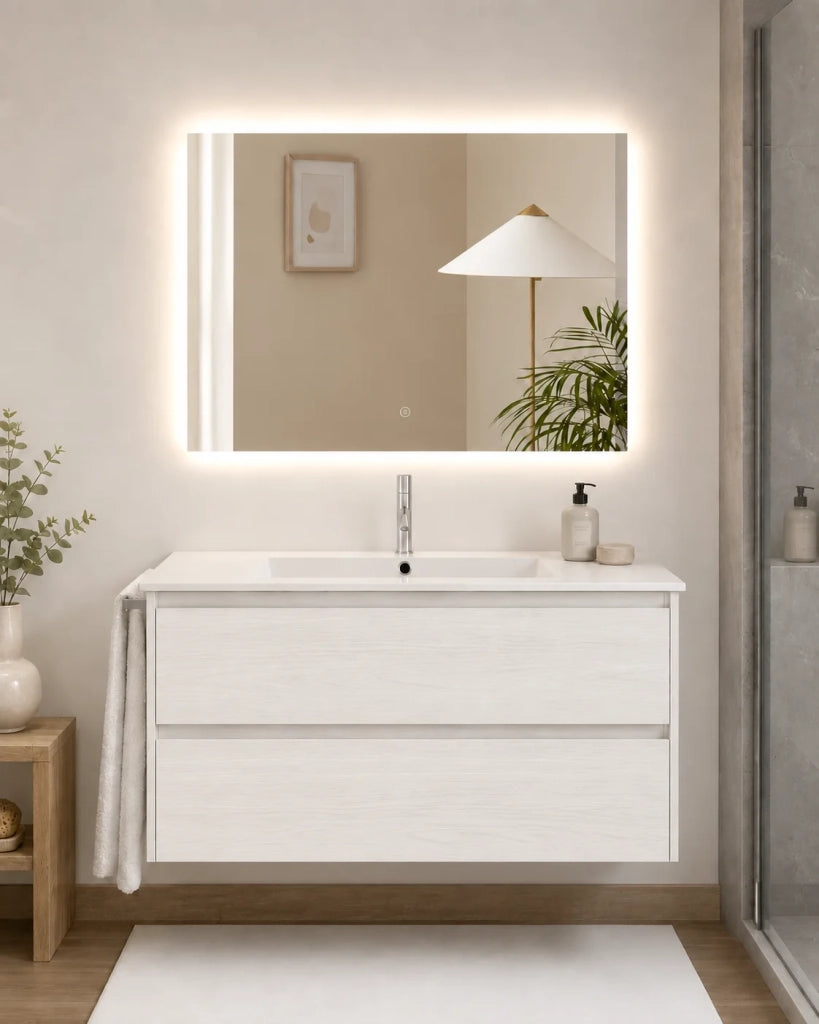 Mobile bagno con lavabo ORIGENBATH IBIZA senza specchio 70x45 cm bianco