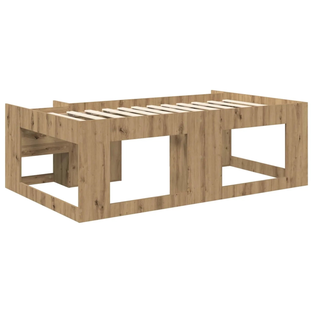 Telaio del letto con storage Rovere Artigianale 98.5 x 200 cm