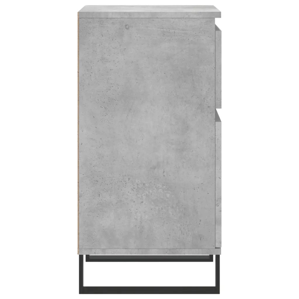 Credenze 2 pz Grigio Cemento 40x35x70 cm in Legno Multistrato 831173