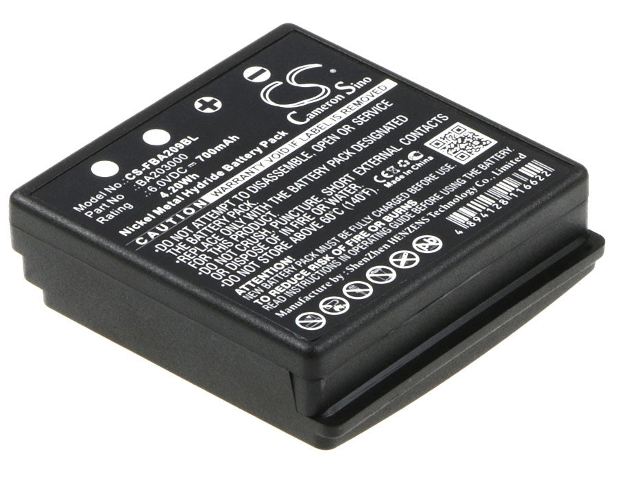 BATTERIA COMPATIBILE HBC FBA209BL NiMH 6V 700 mAh
