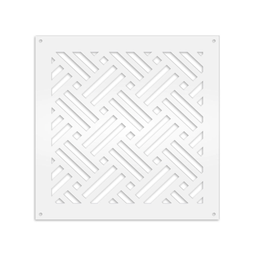 FILOTTO - Pannello in PVC traforato - Parasole Colore: bianco, Misura: 73x73 cm