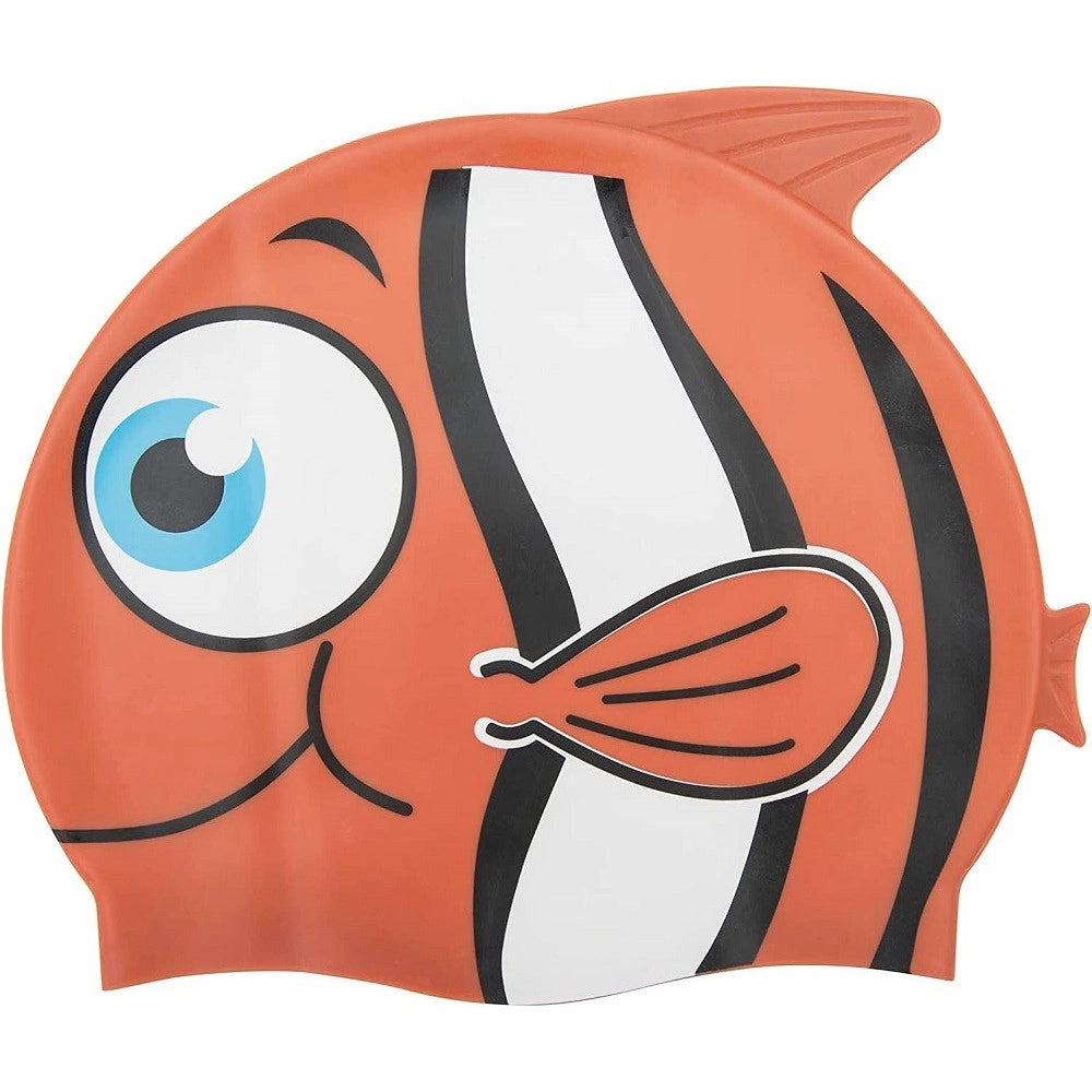Trade Shop - Cuffia Da Nuoto Mare Piscina 3 Fantasie Assortite Kid In Silicone 3+ Anni 26025 -