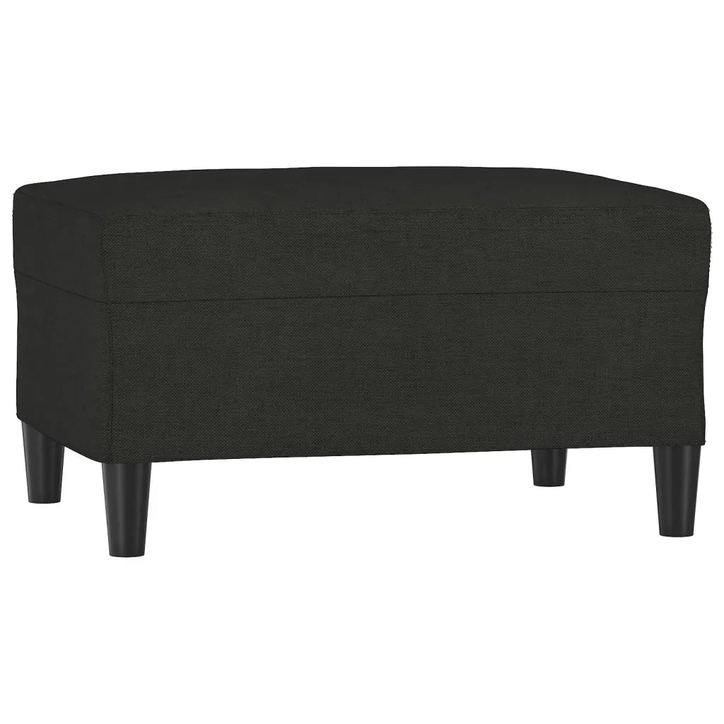 Poggiapiedi Nero 70x55x41 cm in Tessuto 349307