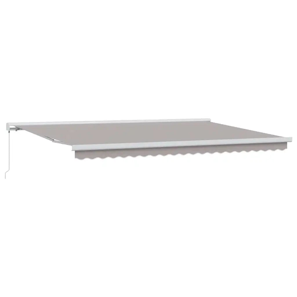 Tenda Retrattile Grigio chiaro 500 × 300 cm Tessuto e Metallo 3331381