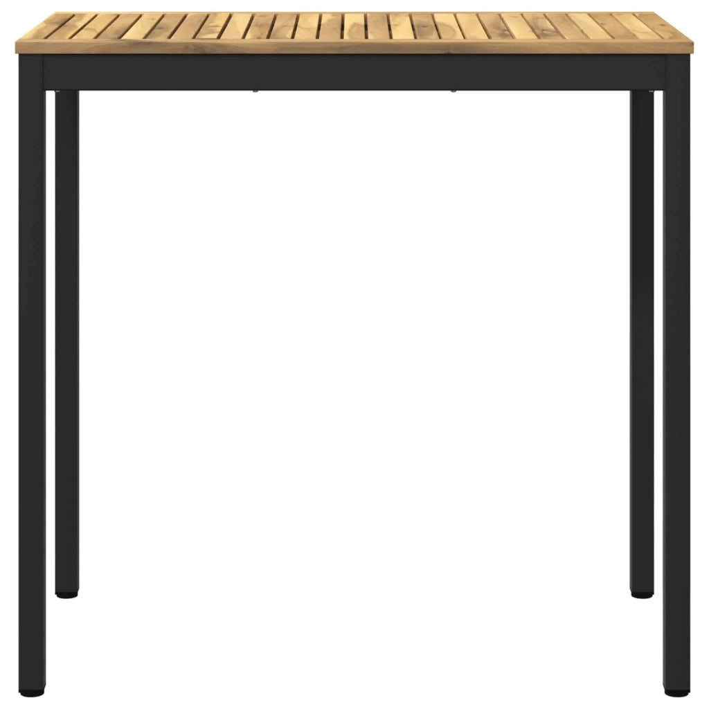 Tavolo Bar da Giardino Bianco e Nero 108,5 x 55 x 105 cm 901778