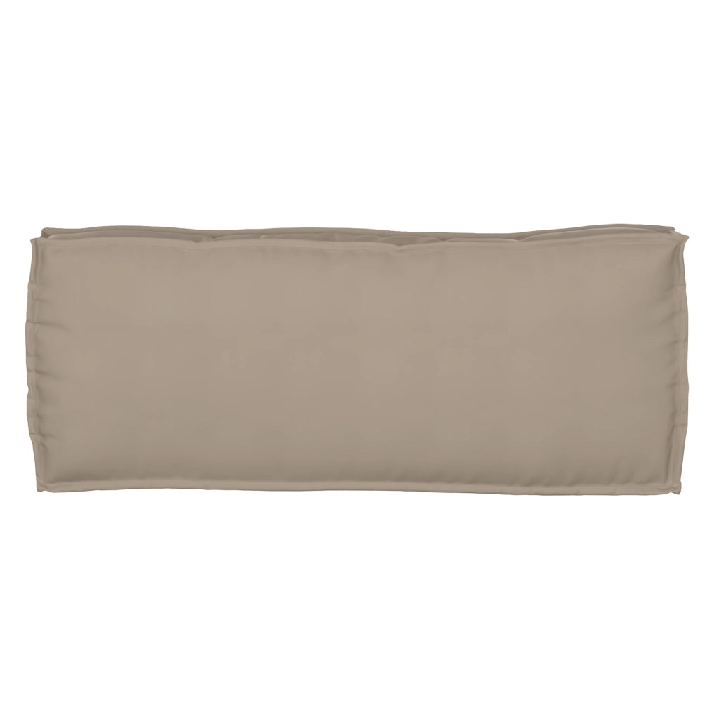 Cuscino per Pallet per Panchina Tortora 100x40x8 cm Tessuto Oxford