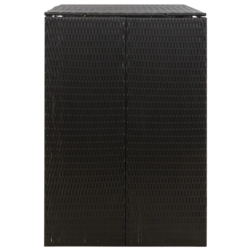 Copribidone Doppio Nero 140x80x117 cm in Polyrattan CFW7859895