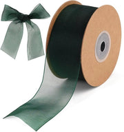 Lana di chiffon per decorazioni - Cadeaulint verde scuro - Sierlint decorativo - Utilizzo decorativo - Per matrimoni e feste