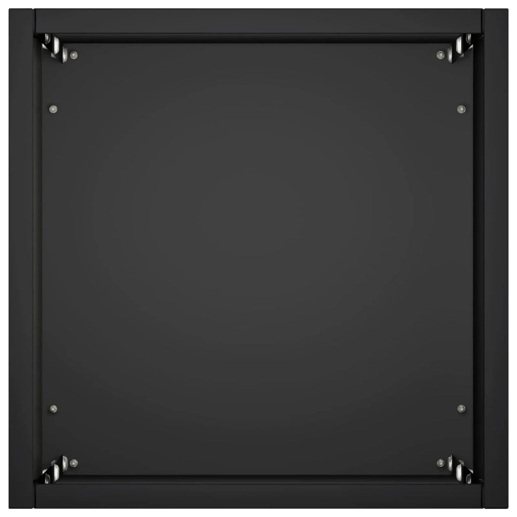 Vaso da giardino 2 pz Nero 20 x 20 x 75 cm 8005317