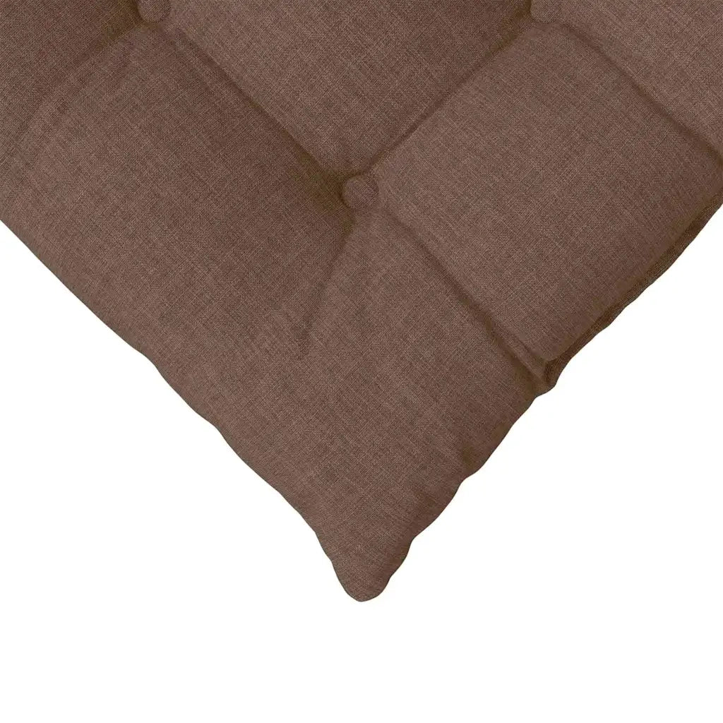 Cuscini per Seduta 4 pcs Marrone 40 x 40 x 6 cm Tessuto