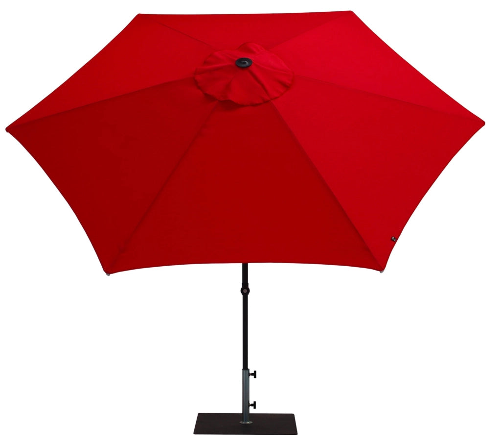 Ombrellone da Giardino Ø3 m Palo Ø38 mm in Alluminio Tessuto Poliestere Trend Rosso