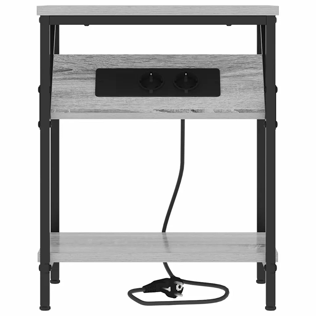 vidaXL Armadio da Notte Grigio sonoma 38 x 30 x 48 cm