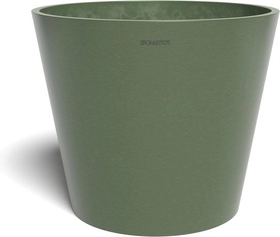 Vaso conico in plastica oliva 31 cm di diametro - 256 cm di altezza, codice VP013004