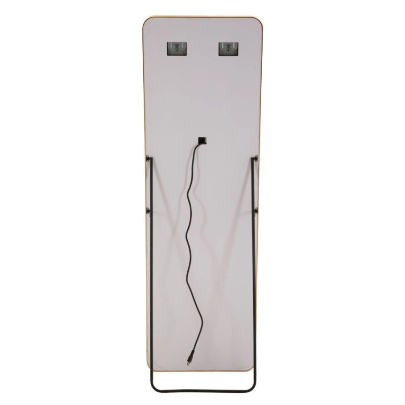 Specchio Da Terra Led Simple Rettangolare cm 50x3-38x160 (luce Con 3 Temperature Di Colore)
