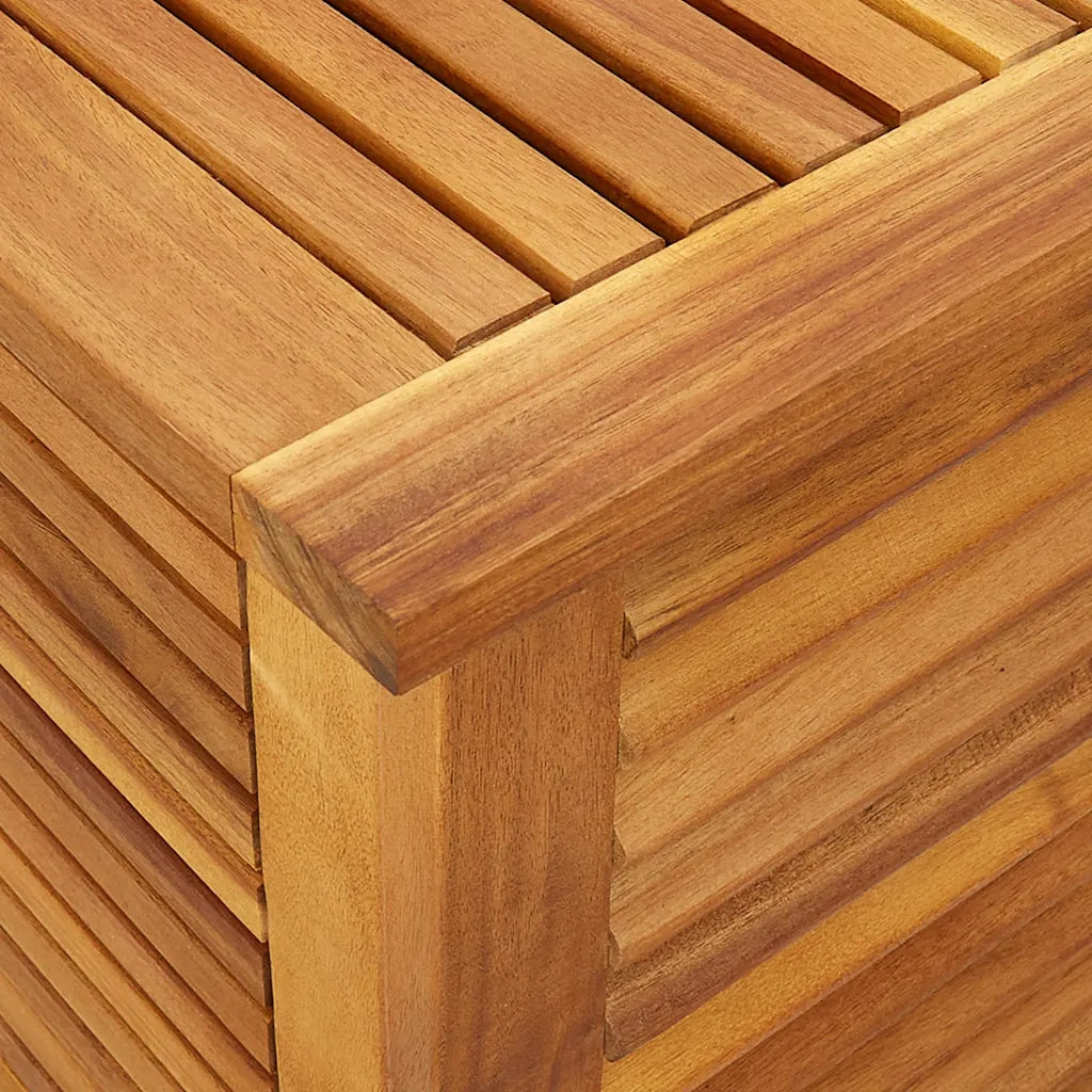 Contenitore Giardino con Feritoia 50x60x56cm Massello Acacia