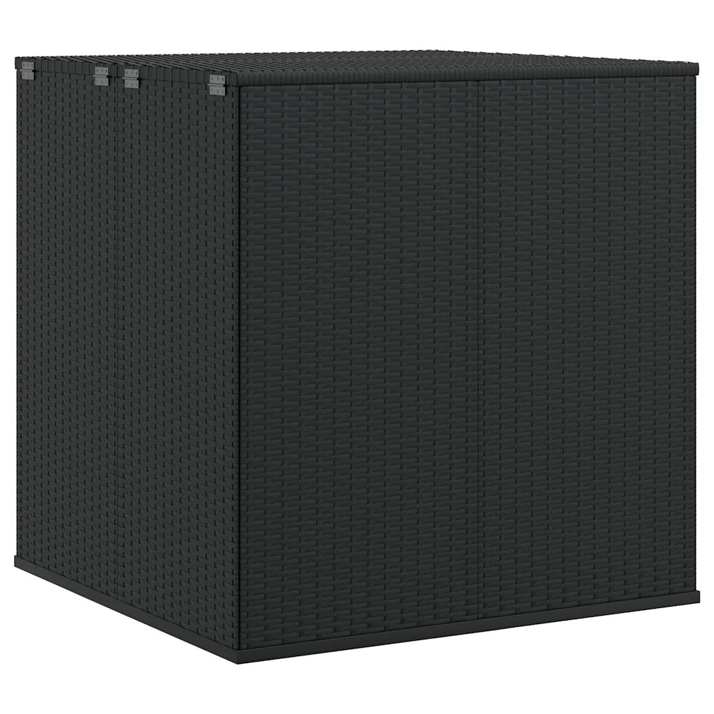 Contenitore da Giardino in Rattan PE 100x97,5x104 cm Nero CFW9706958