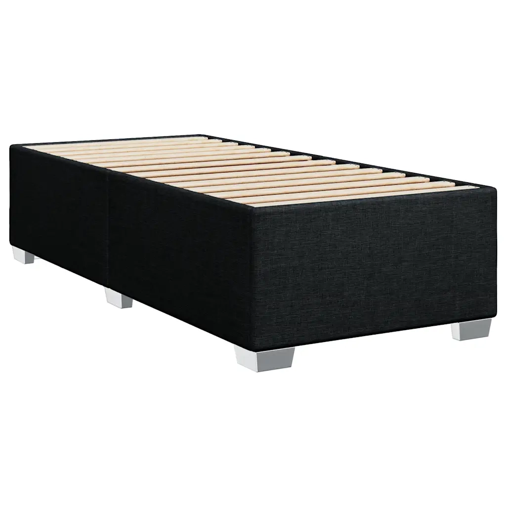Giroletto a Molle con Materasso Nero 90x190 cm in Tessuto 3285759