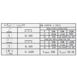 Saldatrice inverter iGBT per saldatura MIG/MMA con filo pieno ed elettrodi