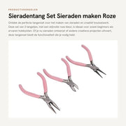 Set di Sieradenti - 3 Pezzi - Rotondo/Puntuto/Laterale - Acciaio di Carbone - Strumenti per Creare Gioielli - Misurazione Manuale 125/112/128 mm - Set di Sieradenti