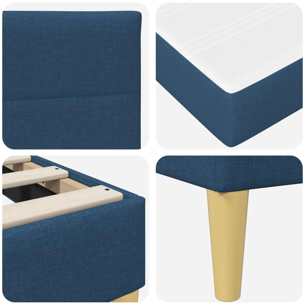 Struttura del letto Blu 90 x 200 cm Poliestere 3414938
