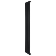 Radiatore Verticale Design Piatto Colonna Singola Nero 1600x280 mm