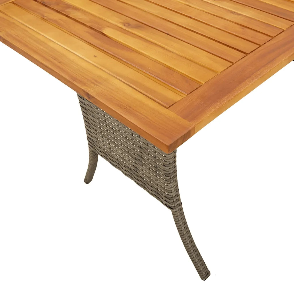 Set Divano da Giardino 6 pz con Cuscini Grigio in Polyrattan 3324587