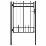 Cancello per recinzione HORST Acciaio Nero Bloccabile CFW1442156