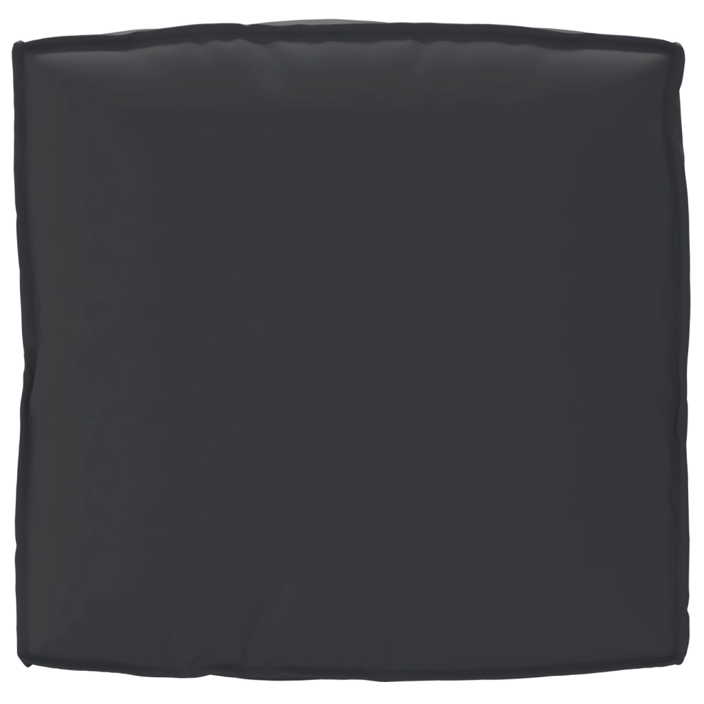 Cuscino da pallet per seduta nero 80x80x12 cm tessuto Oxford