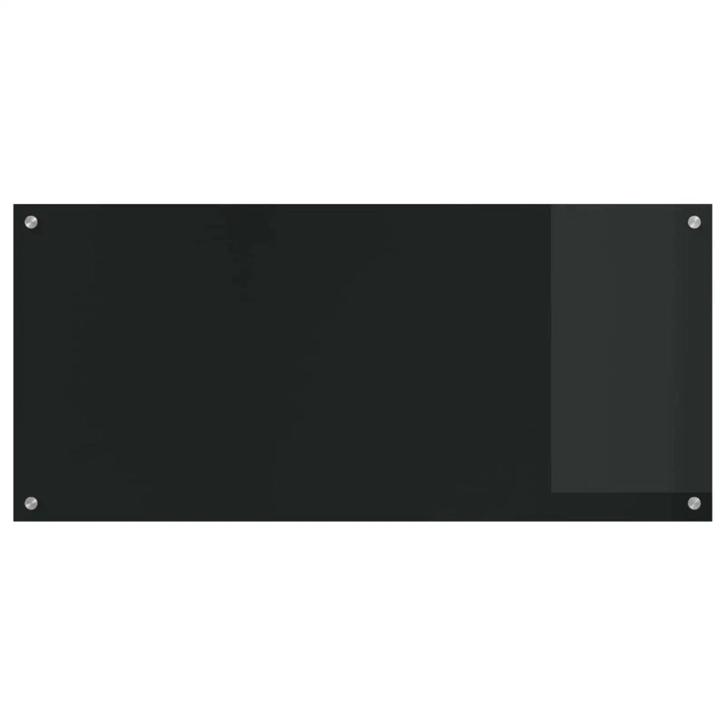 Rivestimento da Cucina-Paraschizzi per Cucina Nero 110 x 50 x 0,6 cm vetro temperato