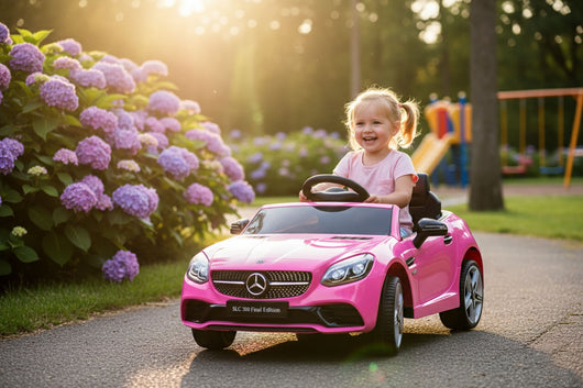 Macchina Elettrica per Bambini Licenza Ufficiale Mercedes SLC 300 "Final Edition" 10,8V 3,1Ah Rosa